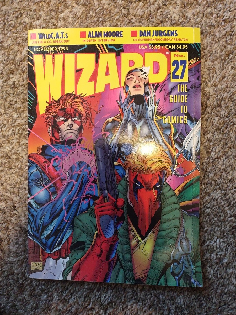 WIZARD COMICS MAGAZINE #27 NOVEMBER 1993 ORIGINAL JIM LEE COVER
