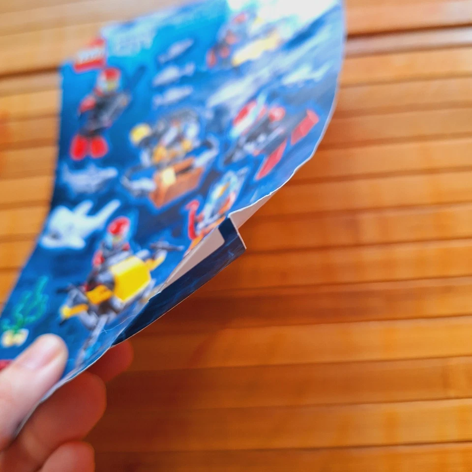 Stickers Of Lego City Deep Sea Explorers Set 60091 Only Extra Spare Ocean Promo - Image 2 of 4