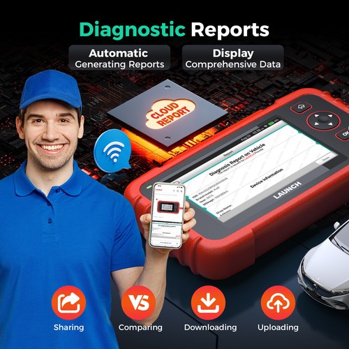 LAUNCH CRP123X V2.0 Auto OBD2 Scanner Diagnosegerät 4 Systeme mit 7 Funktionen - Bild 7 von 12
