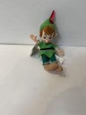 Disney Plush Toy - Disney Store Peter Pan Mini Bean Bag 8" with Tags