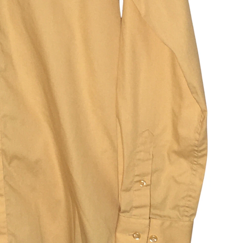 Camisa de vestir ajustada Marquis Signature para hombre talla 15/15,5 34-35 amarilla LS oficina Foto 2 de 4