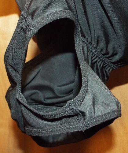 Damen schwarz Einteiler Gürtel Reißverschluss vorne Bauch Kontrolle S gepolstert neu ohne Etikett - Bild 9 von 9