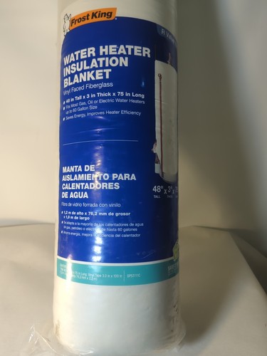 Frost King SP57/11CW1 Vinyl Backed Water Heater Fiberglass Insulation Blanket - 第 1/3 張圖片