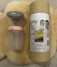 Haakaa Silicone Manual Breast Pump 250mL - Peach(Gen. 3) + Silicone Lid BPA Free