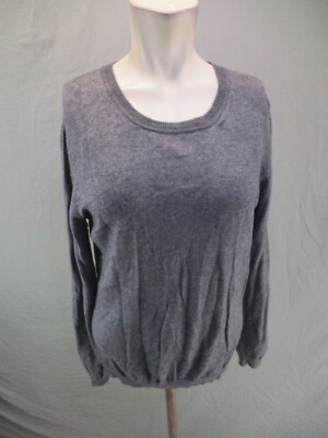 GNW LUXE Size L Womens Cashmere Superfine Merino Wool Blend Winter Sweater 475
