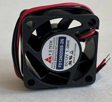 Y.S.TECH FD1240205B-2N 40x40x20mm DC12V Dual Ball Bear. Cooling Fan w/2-Wire NEW