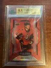 2020-21 UD Allure Josh Norris Rookie Red Rainbow RC - Graded MNT 9.5 GEM MINT!
