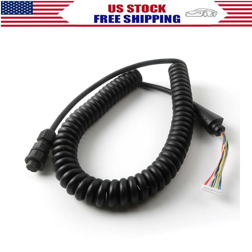 Coiled Microphone Cable R70271 for Raymarine Ray260 VHF Radio-image