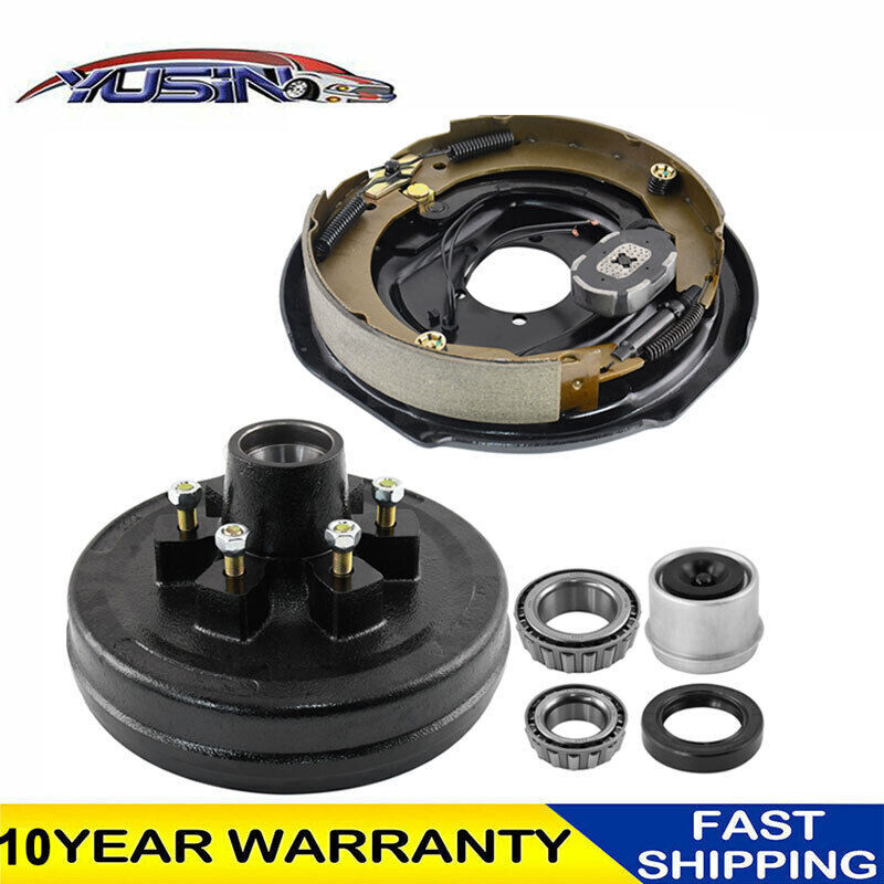 Russo 12HUBRAKEKIT6 12 In. X 2 In. Trailer Electric Brake Hub Drum Kit 6 On 5 5 In For 5200 6000 Lbs Axle - Foto 3