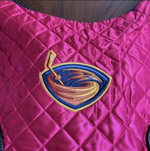 Littlearth ProFANity Quilted Hobo Bag NHL Atlanta Thrashers Pink Cancer NWT - Picture 2 of 6