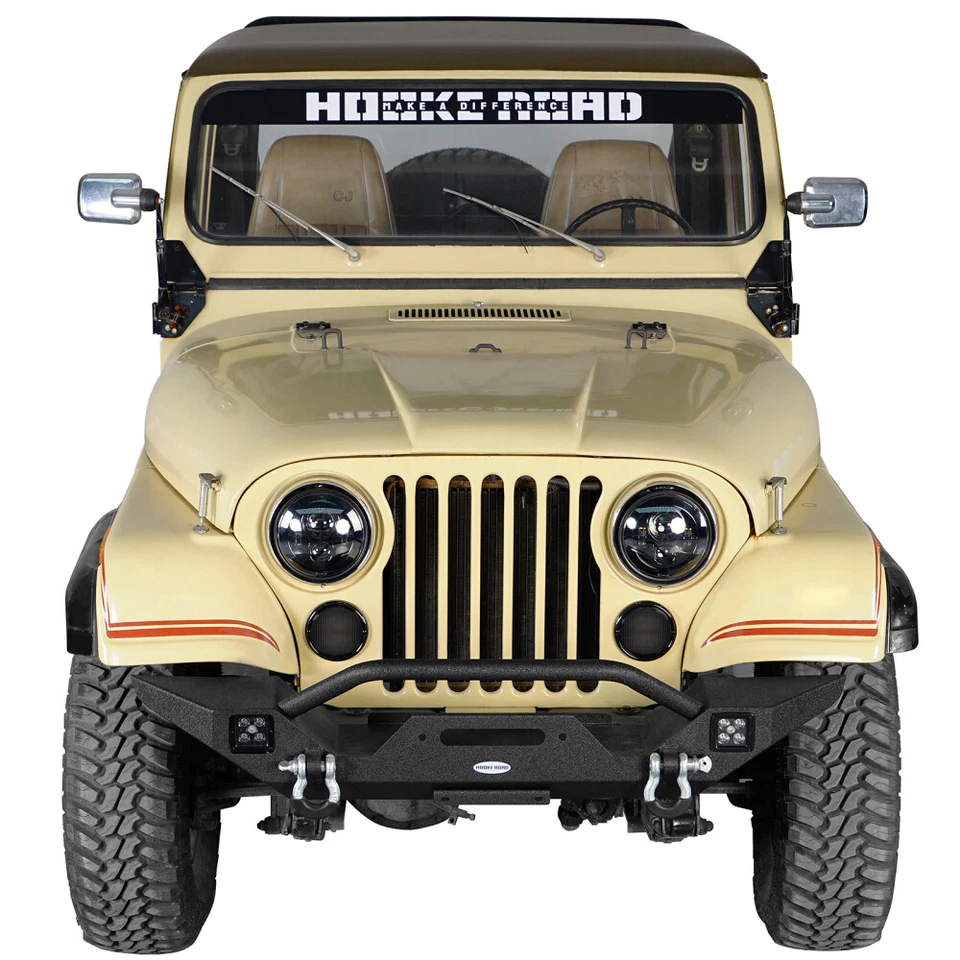 Hooke Road 2Pcs Front Turn Signal Led Lights for Jeep CJ-5 CJ-7 CJ-8 1976-1986 - Image 3 of 4