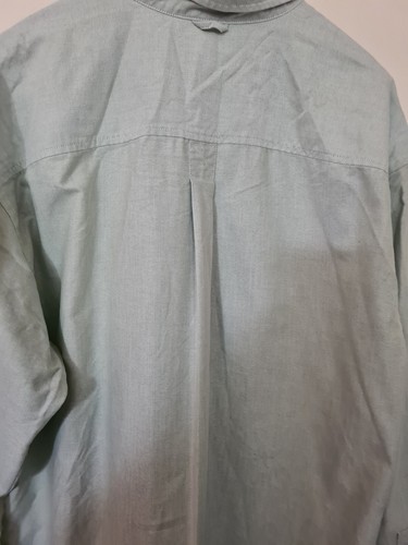 Camisa de manga larga de algodón verde claro Timberland para hombre talla L CA1240 - Imagen 6 de 20