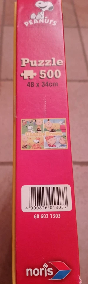 PUZZLE NORIS, Peanuts Charlie Brown Puzzle 500 pezzi SNOOPY, raro!!! - Immagine 4 di 4