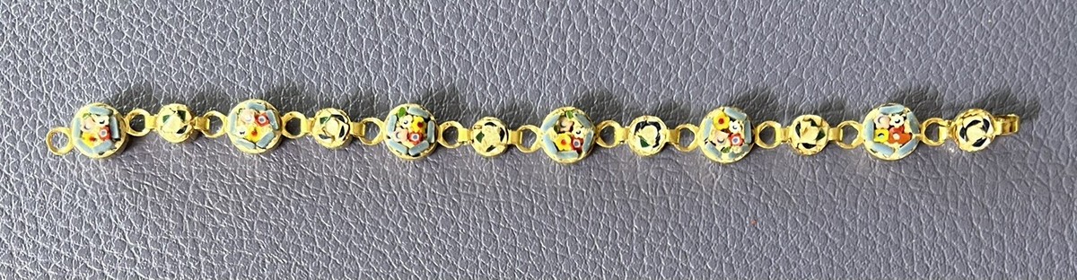 Bracelet Micro Mosaic Italy Gold REF96933 | eBay