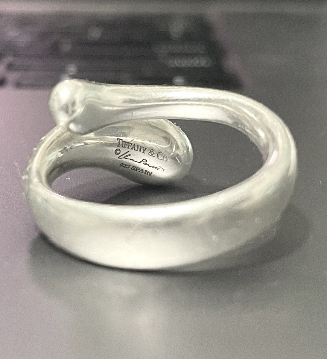 Tiffany & Co. Elsa Peretti Sterling Silver Teardrop Snake Wrap