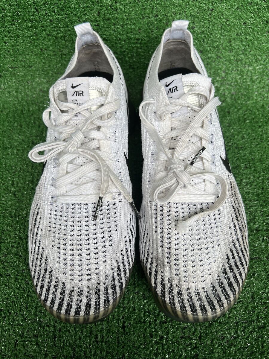 Nike Air Vapormax Flyknit 3 Zebra Black White Mens Size 9 Nike Air Vapormax Flyknit 3 Zebra Black White Mens Size 9
