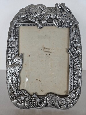 Arthur Court Picture Frame with Cats 1987