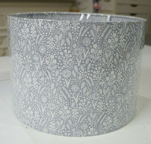 Handmade Lampshade - Makower Meadow Floral - White on Light grey - Picture 4 of 4