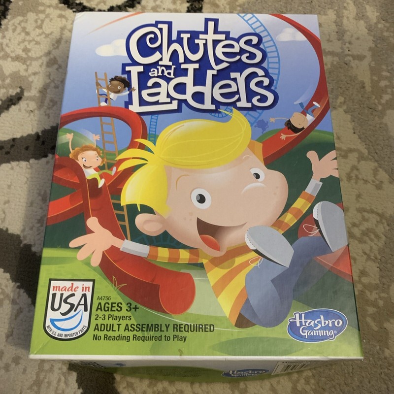 Hasbro Chutes and Ladders Board Game (A47560000) Used