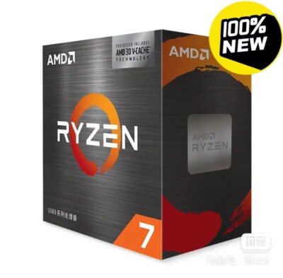 New Original box AMD Ryzen 7 5800X3D 8 Core 16-Thread 3.4 GHz Socket AM4 CPU