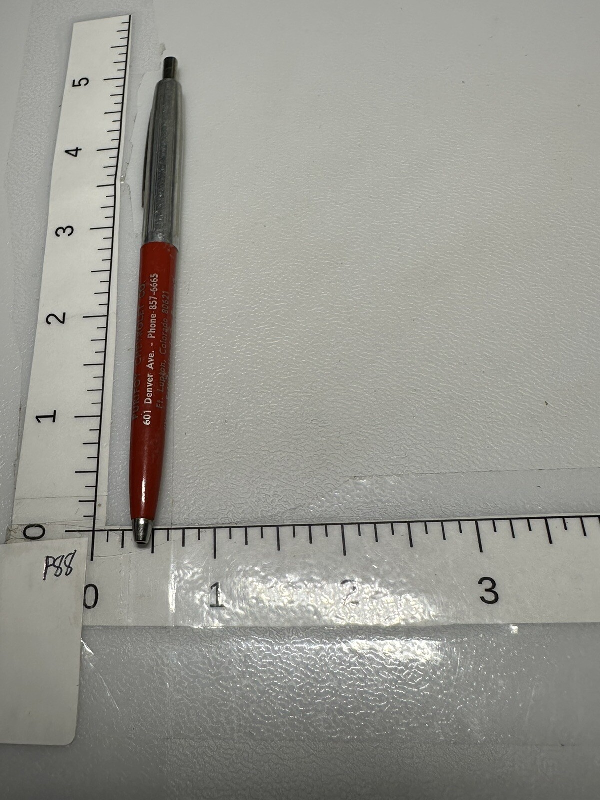 Vintage Fort Lupton Colorado Purifoy Chevrolet Dealership Auto Car Dealer CO Pen eBay