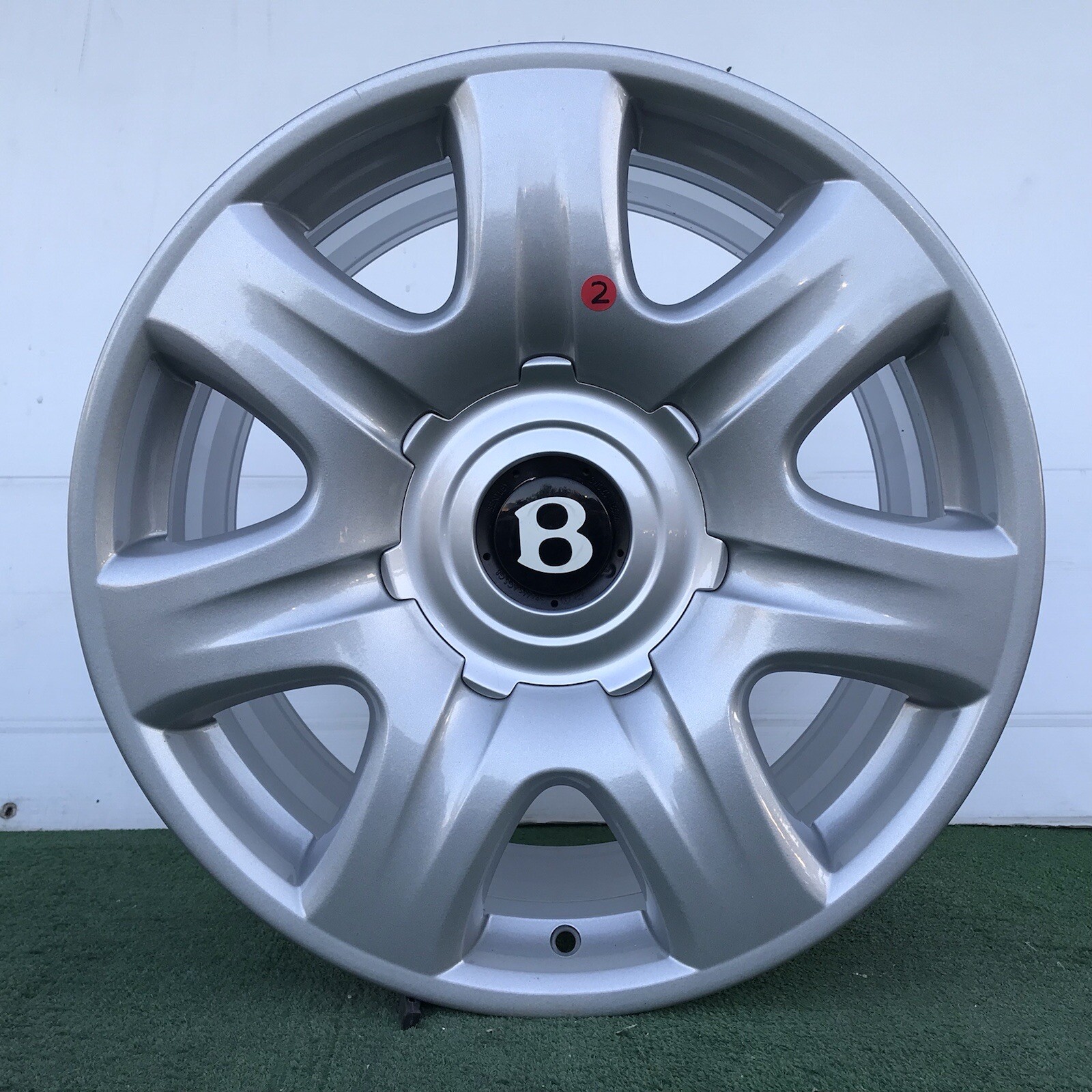 BENTLEY CONTINENTAL GT 19" SILVER GENUINE FACTORY ORIGINAL OEM WHEELS RIMS SET