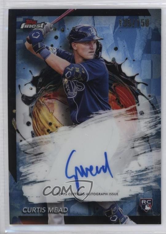 2024 Topps Finest Sky Blue Refractor 135/150 Curtis Mead #FA-CME Auto yl0