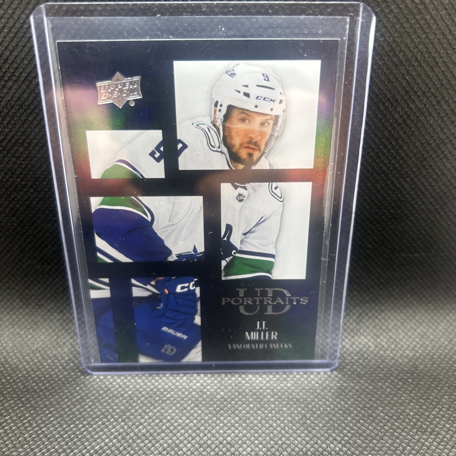 2024-25 Upper Deck UD Portraits Black Parallel J.T. Miller P-11 Canucks