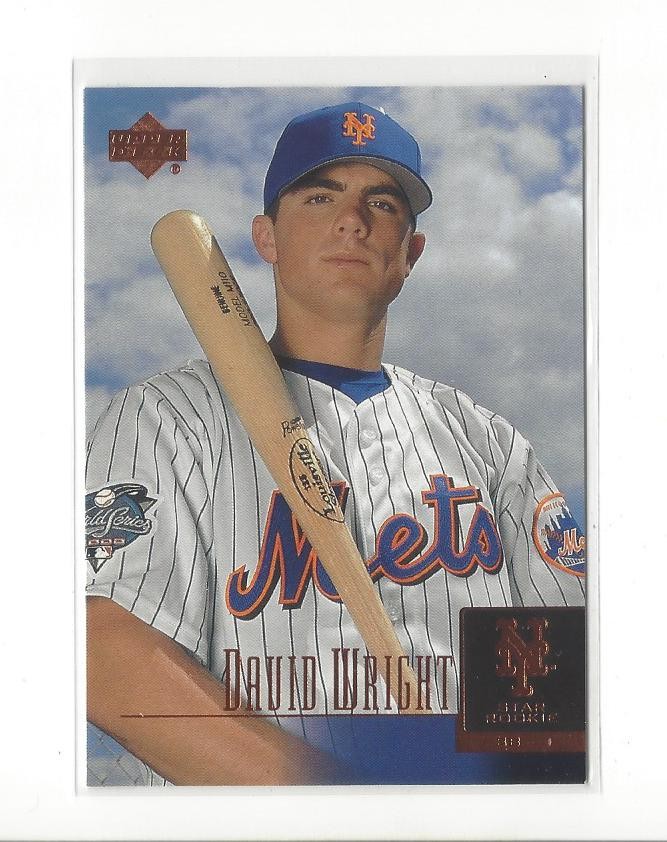 2001 Upper Deck Prospect Premieres #52 David Wright XRC Rookie Mets
