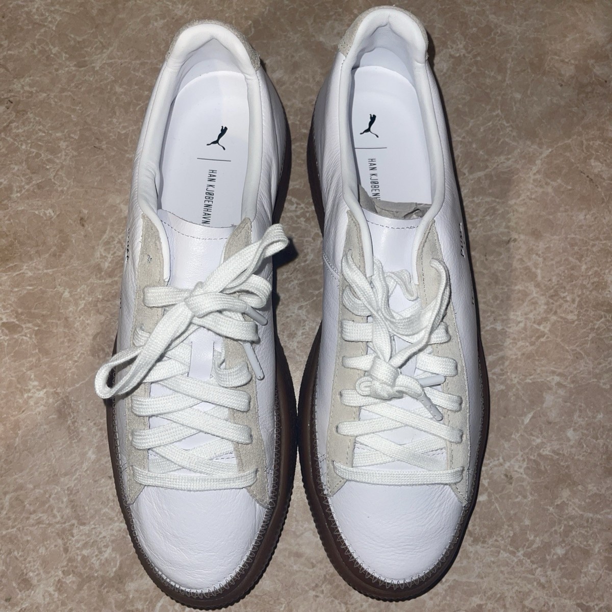 PUMA x Han Kjobenhavn Clyde Stitched 'White Gum' Men's 9.5 | eBay