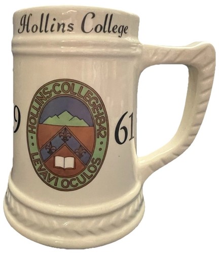 1961 HOLLINS COLLEGE TANKARD BEER STEIN COFFEE MUG, STUDENT NANCY, ROANOKE, VA - Picture 6 of 14