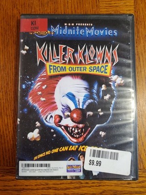 Killer Klowns from Outer Space DVD 1988 Midnite Movies VINTAGE Cult Classic