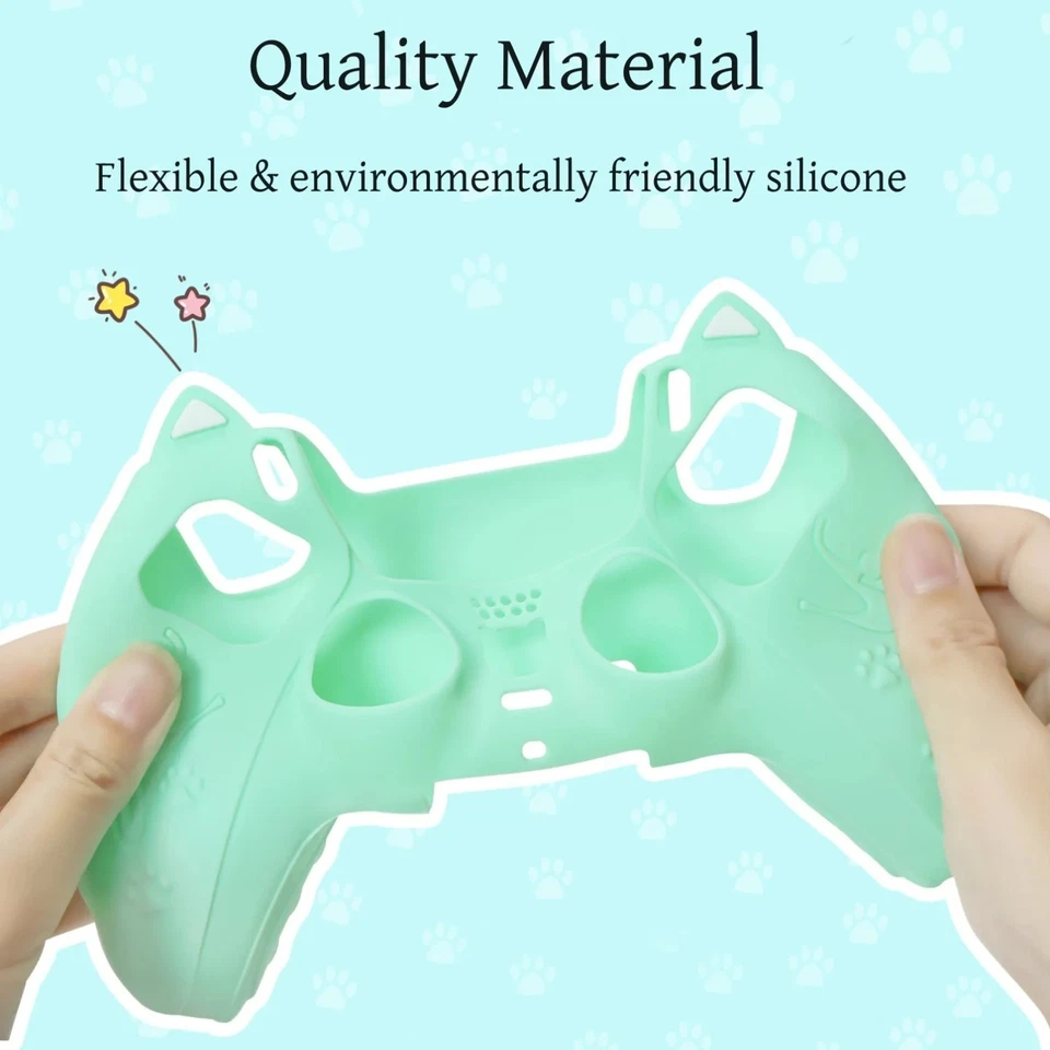 PS5 DualSense Controller Silicone Skin Grip Cover | Kawaii Cat Paw All 8 Colors! - Image 3 of 4