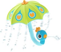 Yookidoo - Fill 'N' Rain Baby Bath Toy Peacock Umbrella Kits Water Splash