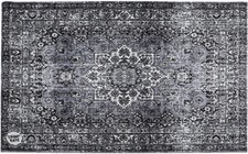 Drum N Base Vintage Persian Style Stage Rug - 4.26 x 3 foot Gray