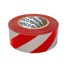 [NO ADHESIVE] Presco Day/Night Stripe Roll Flagging Tape: 1-3/16 in. x 300 ft. R