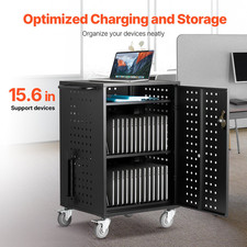 Charging Cart, 32 Device Mobile Charging Station, Tablet and Laptop