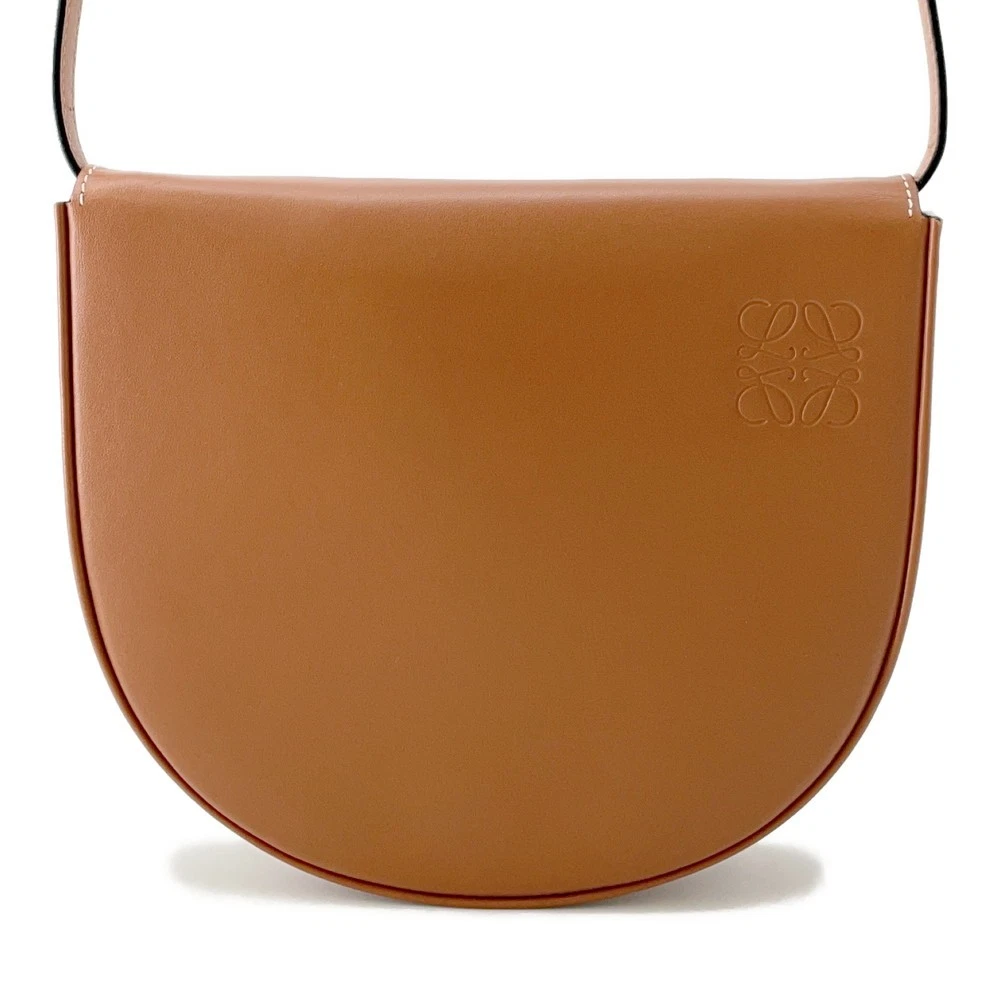 Loewe — LOEWE Anagram Heel Bag Shoulder Bag Leather Tan