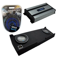 Fits 07-13 Chevy Silverado Crew Cab Alpine S-W10D2 Dual 10 Sub Box HA-A800.1 Amp