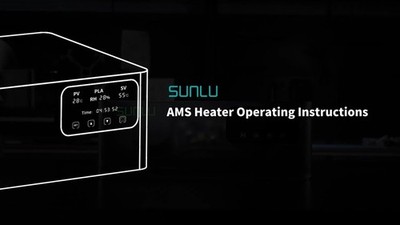 SUNLU AMS Heater for AMS Gen 1, 4 spoelen snelle 3D filamentdroger met 70 °C in 20 minuten, dual duct verwarming en drievoudige bescherming, tegelijkertijd printen en drogen