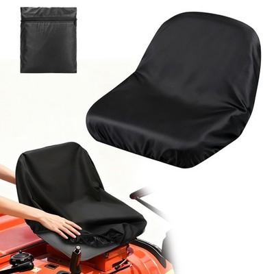 Universal Riding Lawn Mower Tractor Seat Cover Waterproof Oxford w/ Storage Bag