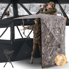 Uimoso Portable Hunting Blind 2-3 People with Thermal Insulation and Carry Bag