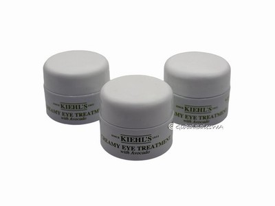Kiehl s Creamy Eye Treatment Cream with Avocado 3-Pc Set Travel Size .25 Oz each