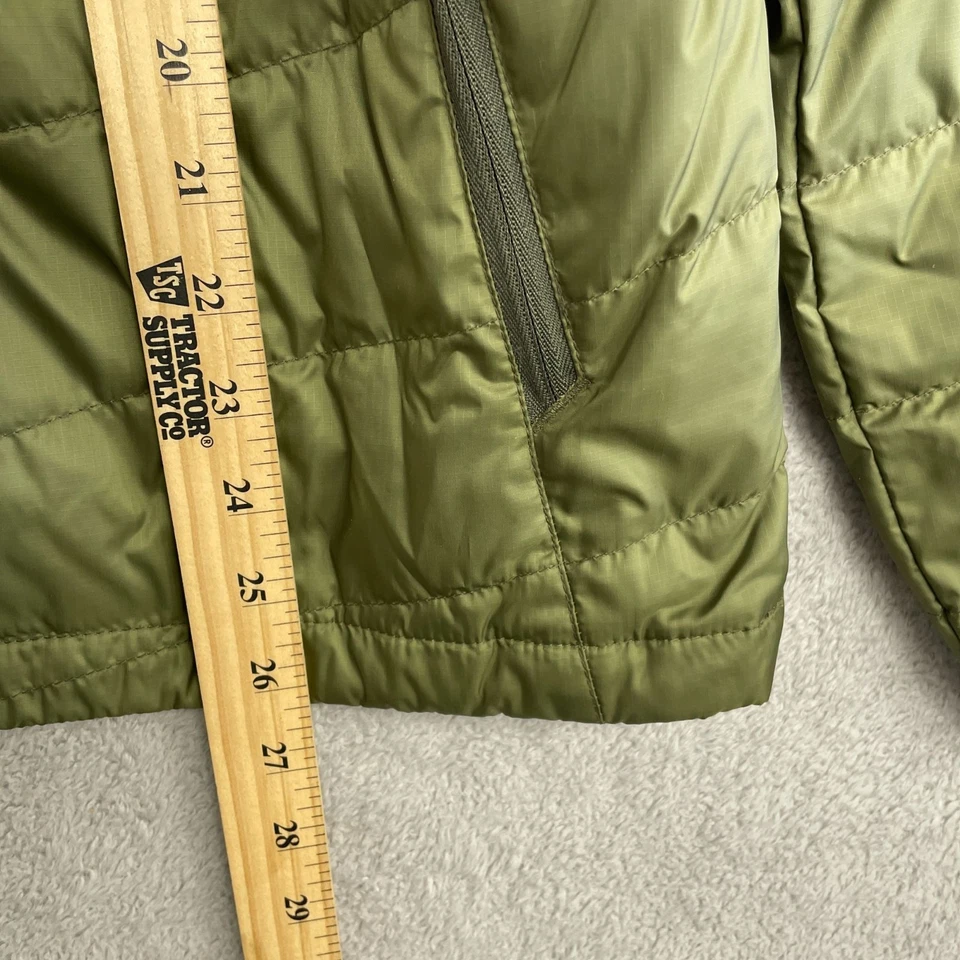 NUEVA Chaqueta de Plumón Lands' End Para Hombre S 800 Empacable Oliva Ahumada Ligera Puffer Foto 4 de 4
