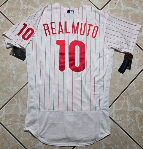 NWT Nike J. T. Realmuto Philadelphia Phillies Authentic Elite MLB Jersey 44 L - Picture 15 of 22