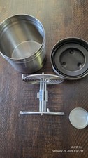 Vintage Omega Stainless Steel Film Developing Tank w/one 2 1/4" Film Reel