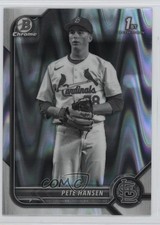 2022 Bowman Draft Chrome Black & White RayWave Refractor Pete Hansen 14dq