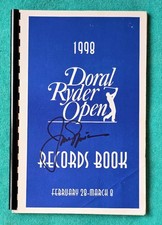 Jack Nicklaus - Autographed - 1998 Doral Ryder Open Records Book Pga Golf Rare