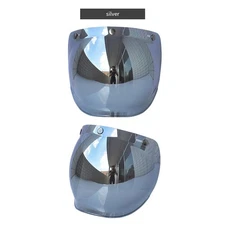 Helmet Bubble Visor Motorcycle Helmet Windshield Lens With Flip Bracket OWSU
