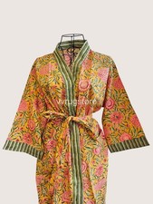 Luxury 100% Cotton Robe Breathable Hotel Spa Bathrobe Premium Soft Cotton Robe